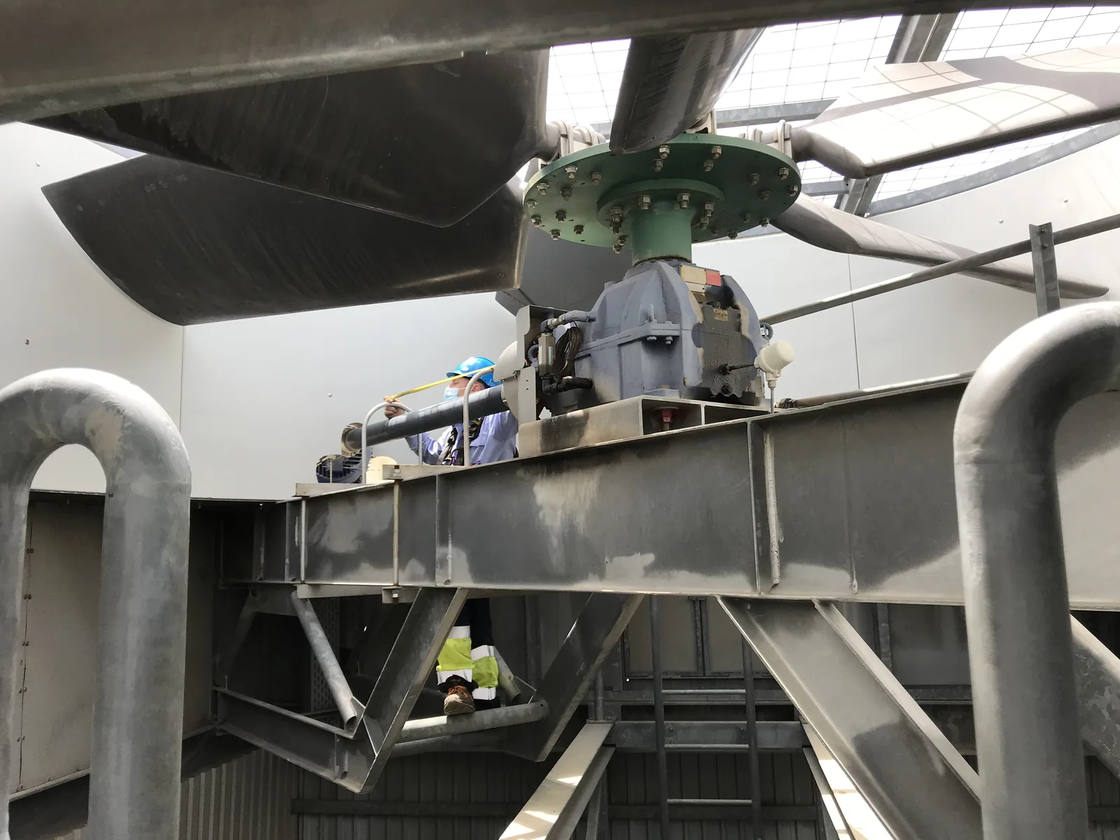 Allineamento su ventilatore industriale